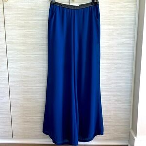 Navy sheer leg palazzo pants - Sz Sm